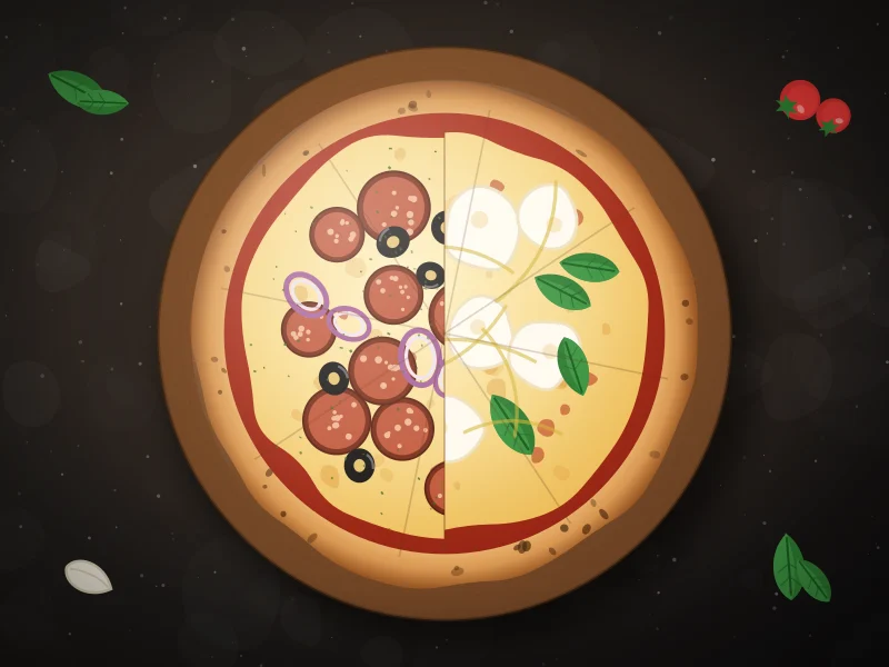 Pizza meio a meio