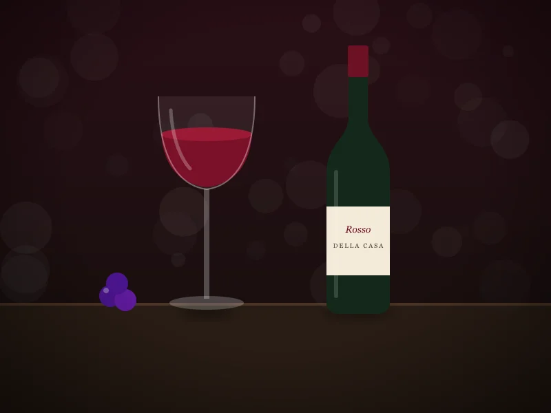 Vinho tinto della casa
